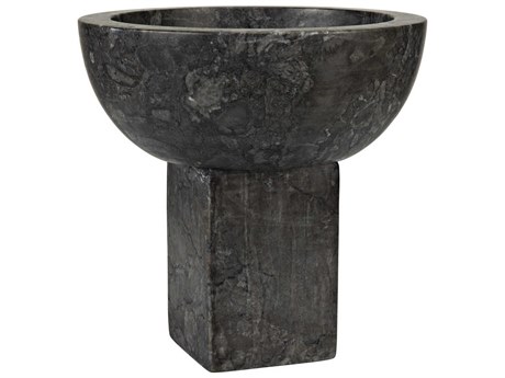 Noir Black Marble Zeta Decorative Bowl