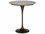 Noir Joni Matte Black Round Marble Bar Table  NOIGBAR006MTB36