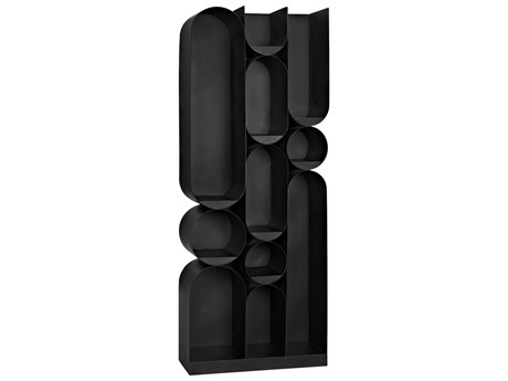 Noir Matte Black Bookcase