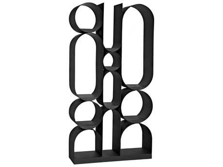 Noir Matte Black Bookcase