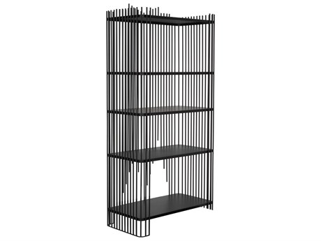 Noir Matte Black Bookcase