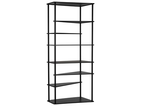 Noir Matte Black Bookcase