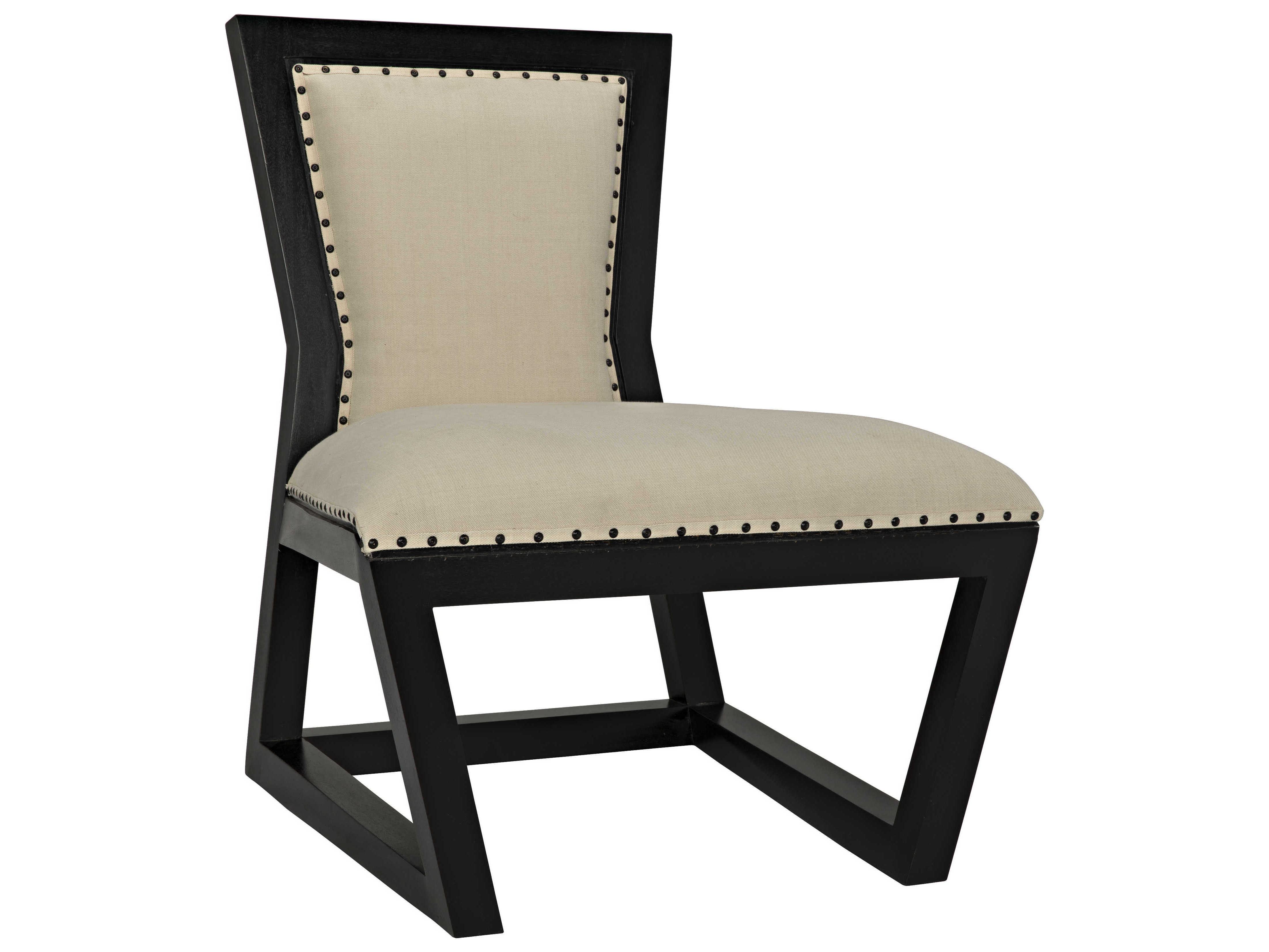 Noir Furniture Rado Barley & Hand Rubbed Black Dining Side Chair NOIGCHA285HB