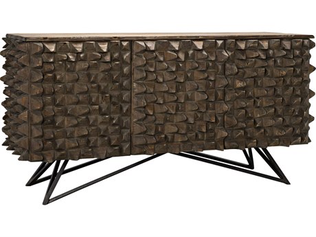 Noir 66" Old Wood Sideboard
