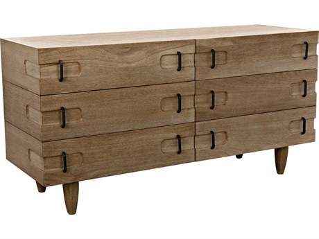 Noir 64" Walnut Wood Sideboard