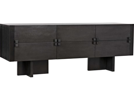 Noir 80" Mahogany Wood Two Tone Pale Sideboard