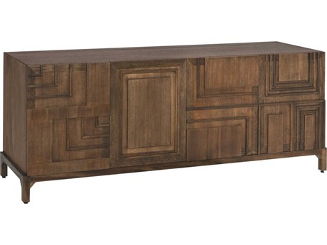 Noir Holden 82" Walnut Wood Dark Sideboard