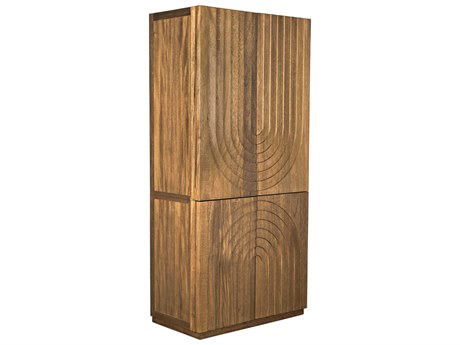 Noir Dark Walnut Brown Wood Accent Chest