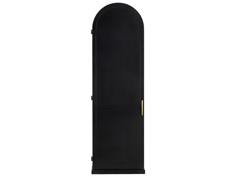 Noir New Tyrol Matte Black Display Cabinet