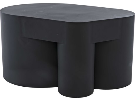 Noir Rectangular Metal Black Coffee Table