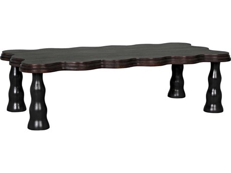Noir Rectangular Wood Pale Coffee Table