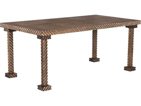 Noir Ryder Rectangular Wood Dark Walnut Dining Table