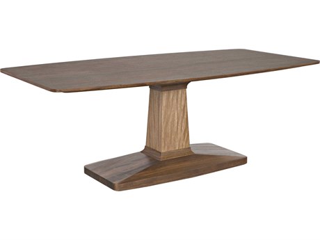 Noir Travis Rectangular Wood Dark Walnut Dining Table
