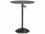 Noir Round Black Metal End Table  NOIGTAB654MTB