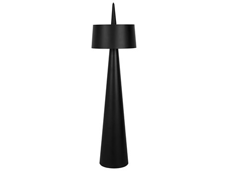 Noir Moray Matte Black Floor Lamp