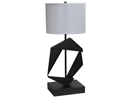 Noir Matte Black Buffet Lamp