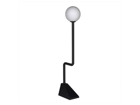 Noir Dallas Matte Black Floor Lamp