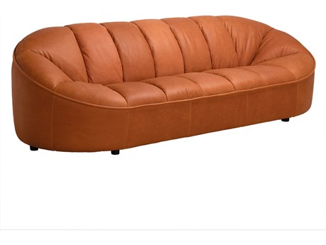 Noir Amadeus Roman Red Leather Sofa