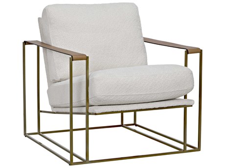 Noir Gold Fabric Accent Chair