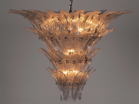 Noir Emperor 16-Light Antique Silver Chandelier