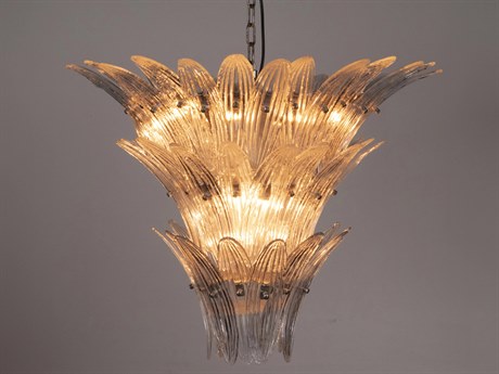 Noir Emperor 12-Light Antique Silver Chandelier