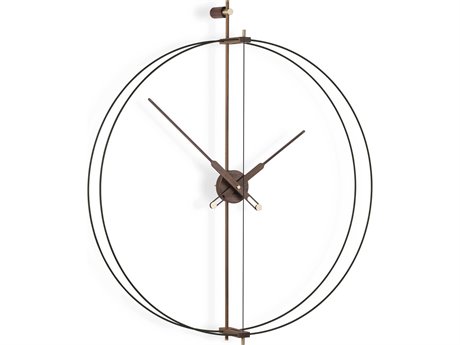 Nomon Barcelona Premium Brass Walnut Wall Clock