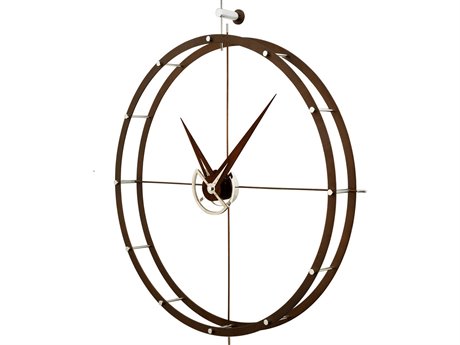 Nomon Doble Calabo Wood Wall Clock