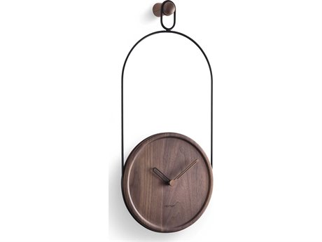 Nomon Eslabon Black Walnut Wall Clock
