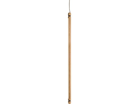 Nomon Linea 1-Light Oak Graphite Wood Linear Mini Pendant
