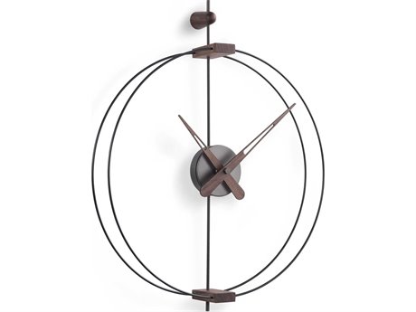 Nomon Micro Barcelona Black Graphite Wall Clock