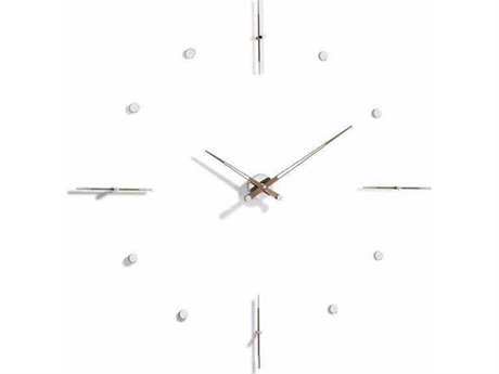 Nomon Mixto Chrome Walnut Wall Clock