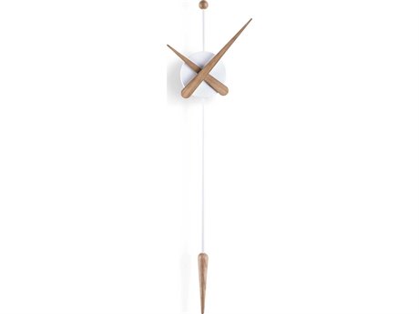 Nomon Punta White Oak Wall Clock