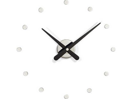 Nomon Rodon Mini Chrome Black Wall Clock