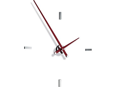Nomon Tacon Chrome Red Wall Clock