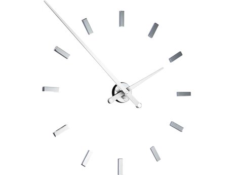 Nomon Tacon Chrome White Wall Clock