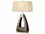 Nova Trina Ebony Weathered Brass White Linen Buffet Lamp  NOV10392B
