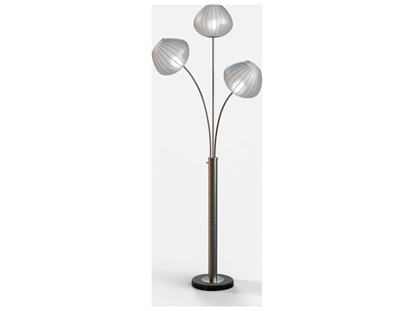 Nova Bloom Black Nickel Floor Lamp