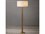 Nova Tambo 62" Tall Natural Ash Weathered Brass White Linen Brown Floor Lamp  NOV2010832LW