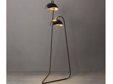 Nova Luna Bella Matte Black Floor Lamp