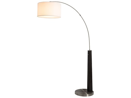 Nova Taper Walnut Wood & Weathered Brass Floor Lamp