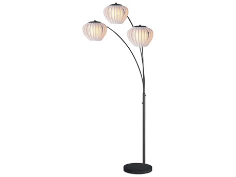 Nova Bloom Black Nickel Floor Lamp
