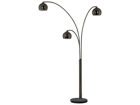 Nova Triplet Black Nickel Floor Lamp