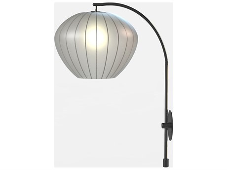 Nova Bloom 1-Light Black Nickel Wall Sconce