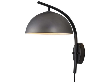 Nova Domus 1-Light Gunmetal Gray Wall Sconce