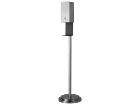 Nova Satin Nickel Floor Stand Hand Sanitizer Dispenser