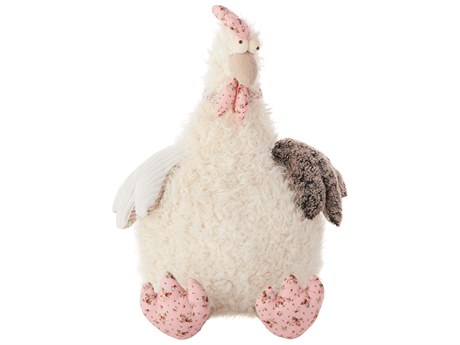 Nourison Mina Victory Plush Lines Stuffed Rooster