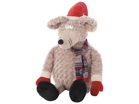 Nourison Mina Victory Plush Lines Holiday Mouse