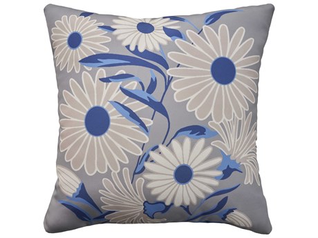 Nourison Mina Victory Aloha Blue Grey 20" x 20" Pillow