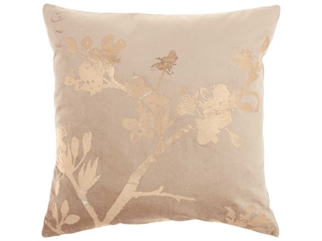Nourison Sofia Rose Gold 18" x 18" Pillow