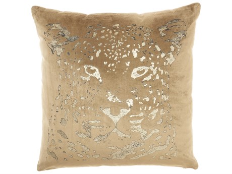 Nourison Sofia Beige / Gold 20" x 20" Pillow